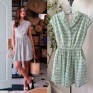 Gal Meets Glam Emery Dress Floral Green 2